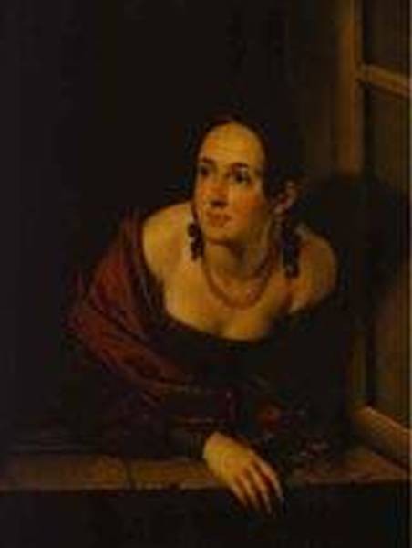 Woman in the window wife of a treasurer 1841 xx the russian museum st petersburg russia